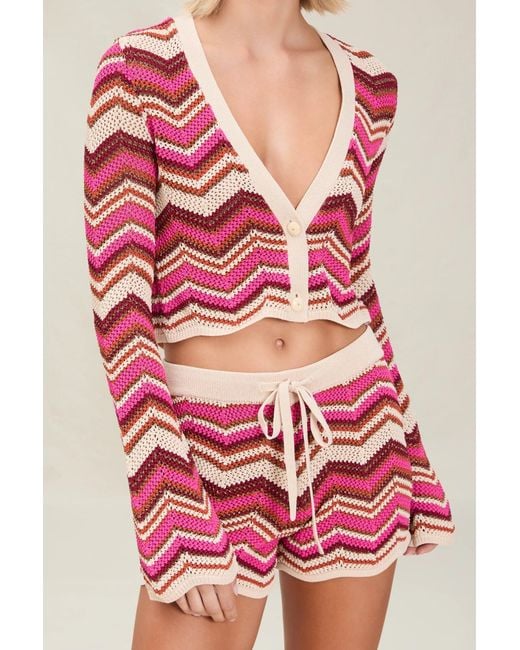Devon Windsor Red Stella Cardigan