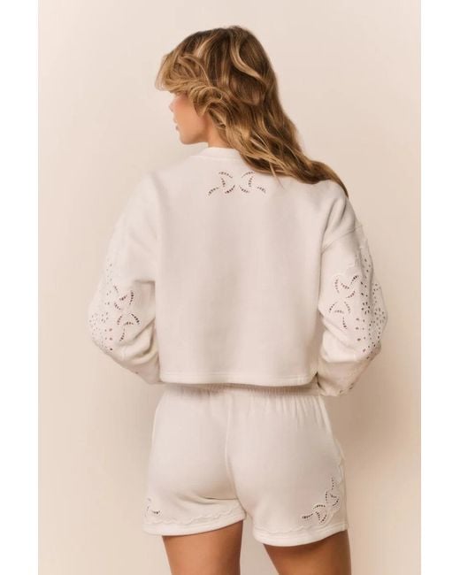 LoveShackFancy Natural Abrah Shorts