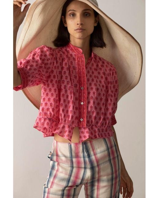 Alix Of Bohemia Rhiannon Quince Blouse in Pink | Lyst