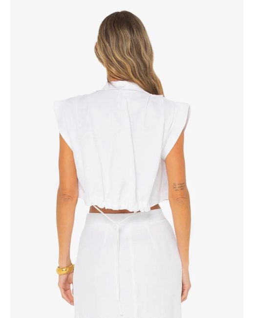 JBQ White Preen Top