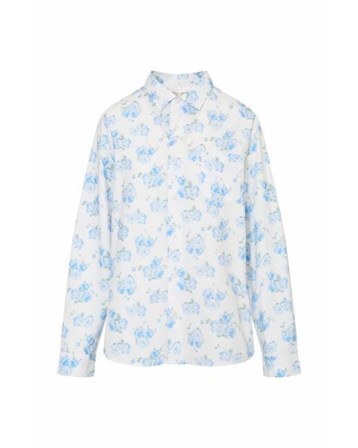 LoveShackFancy Blue Hudley Shirt