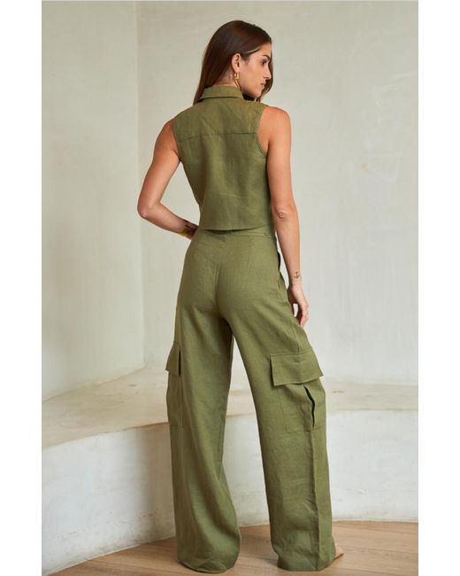 Hevron Green Maggie Pant (Final Sale)