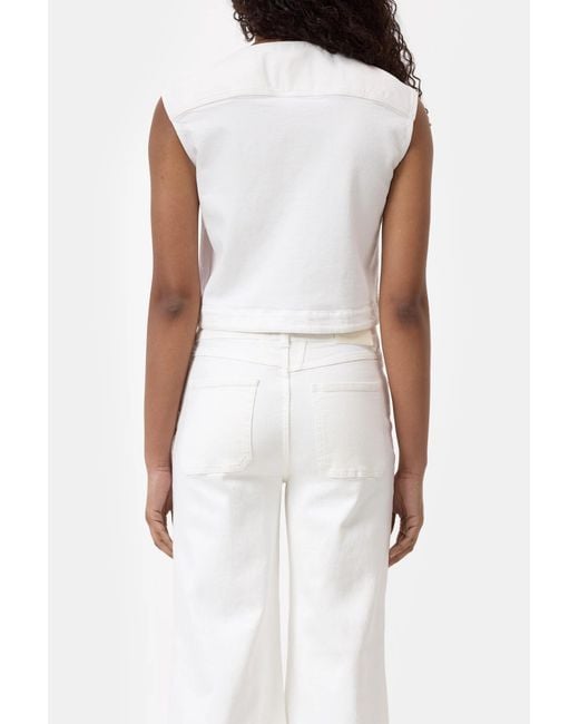 Closed White Denim Vest