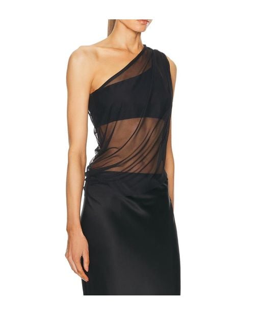 The Sei Black Mesh Toga Top (Final Sale)