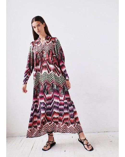 Chufy Silk Beatrix Maxi Dress in Pink 