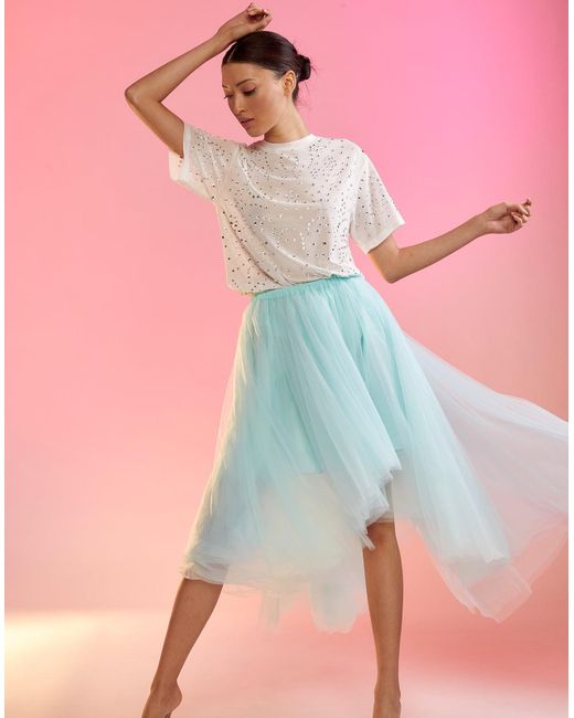 J crew pink tulle skirt top