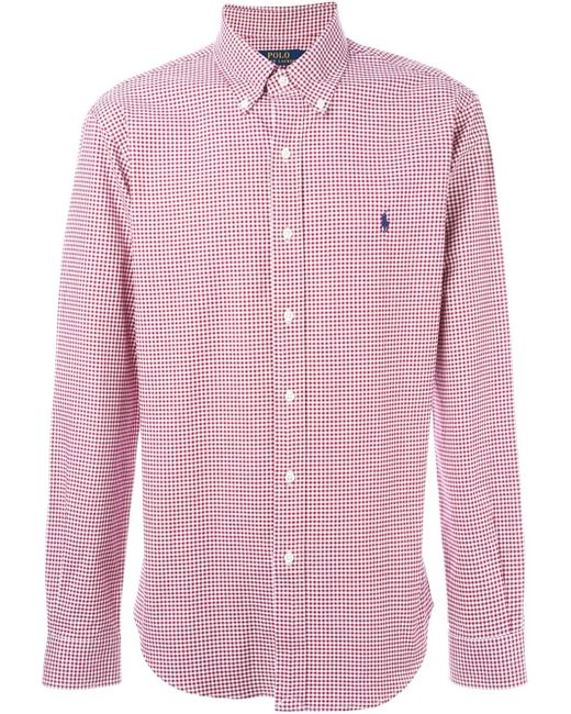 Polo Ralph Lauren Red Gingham Check Shirt for men