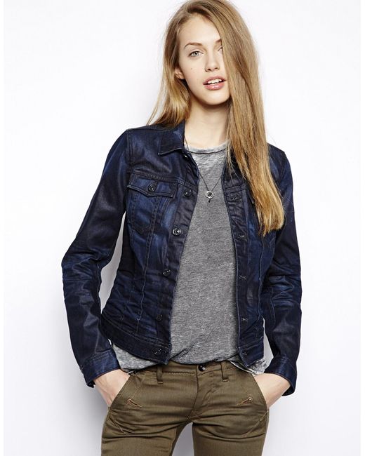 G star denim jacket womens sale