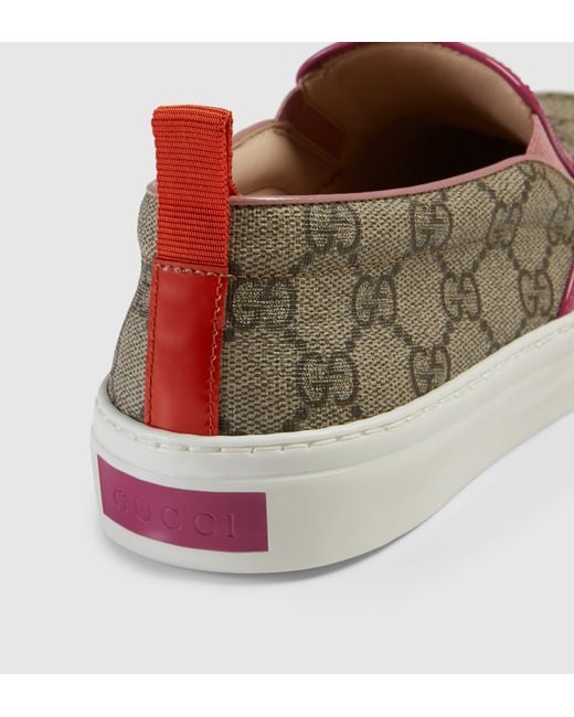 Pink gucci shop slip ons