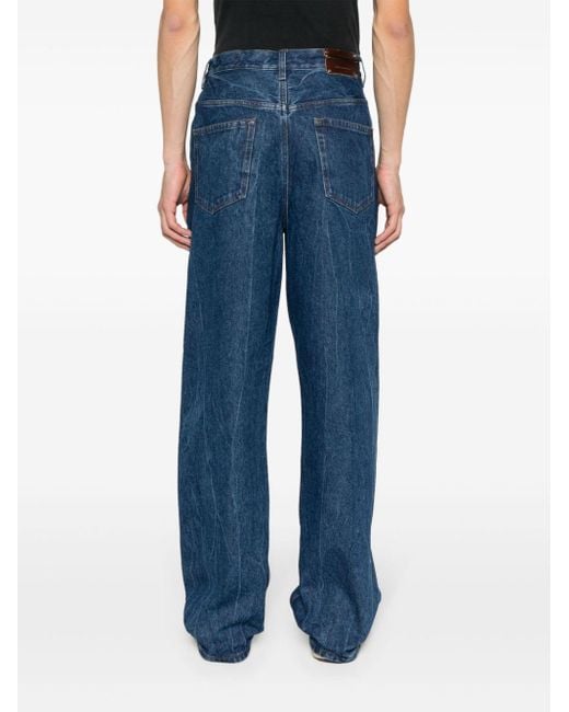 Dries Van Noten Blue Mid-rise Straight-leg Jeans - Men's - Cotton for men