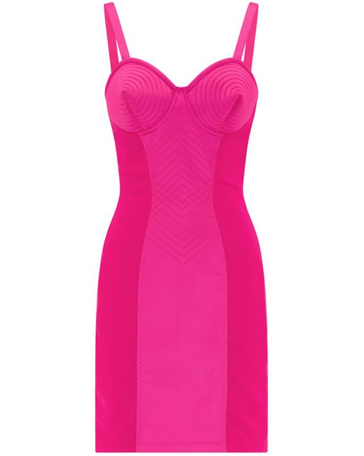 Jean Paul Gaultier Iconic Dress Pink In Polyester | Lyst