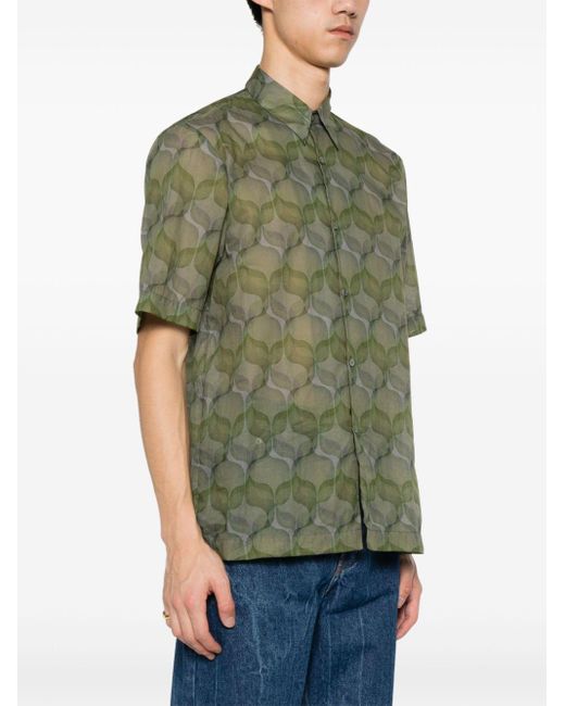 Dries Van Noten Green Clasen Shirt for men