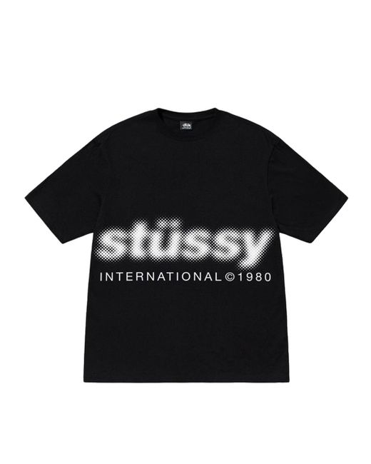 Stussy Blur T-shirt Black In Cotton