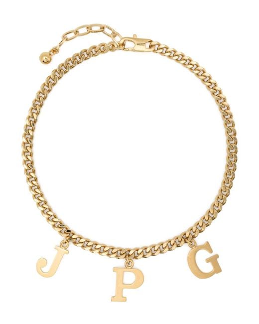 Jean Paul Gaultier Metallic The Jpg Necklace Silver In Brass