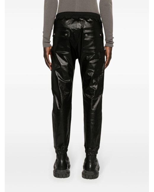 Rick Owens Bauhaus Cargo Pants Men Black In Cotton for men