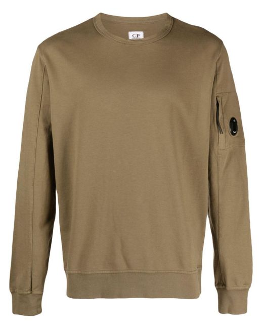 C.P. Company Light Fleece Sweatshirt Brown In Cotton for Men