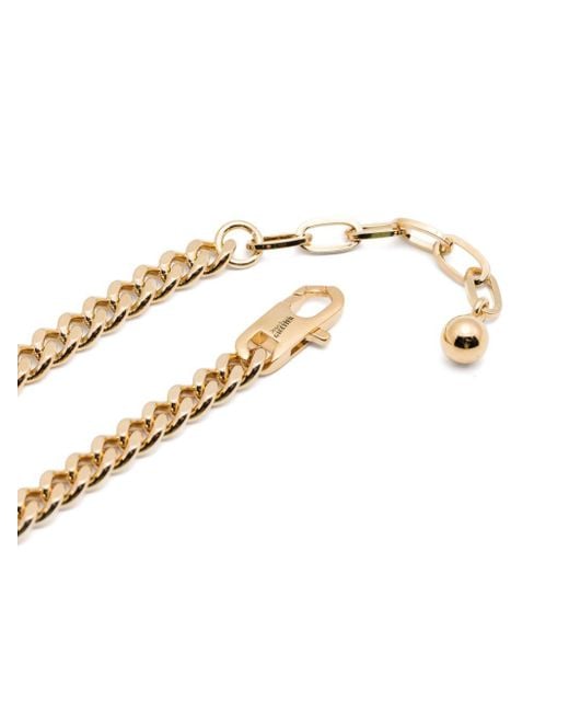 Jean Paul Gaultier Metallic The Jpg Necklace Silver In Brass