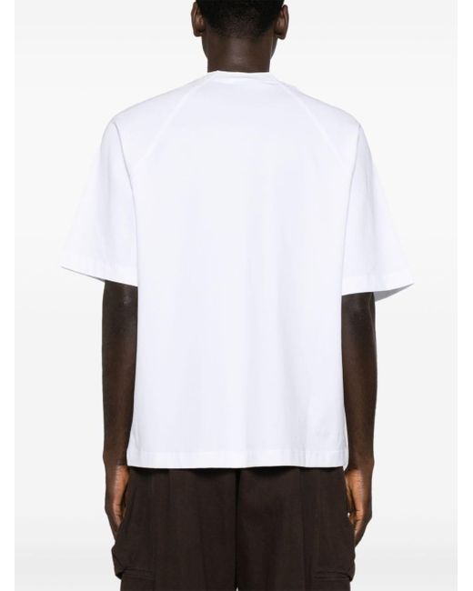 Jacquemus Le T-shirt Typo T-shirt White In Cotton