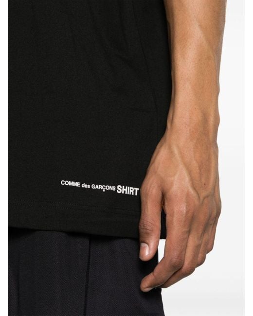 Comme des Garçons Back Print T-shirt Men Black In Cotton
