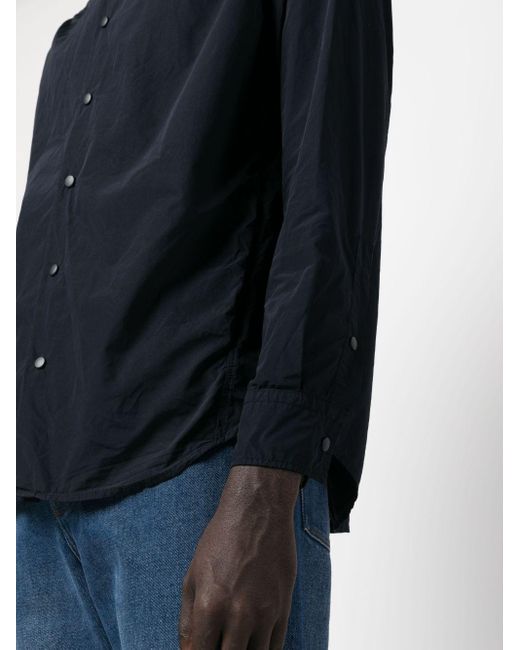 Aspesi Blue Long-sleeve Buttoned Shirt for men