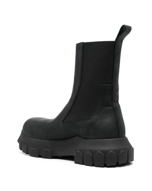 Rick Owens Beatle Bozo Tractor Boot Men Black In Leather for men