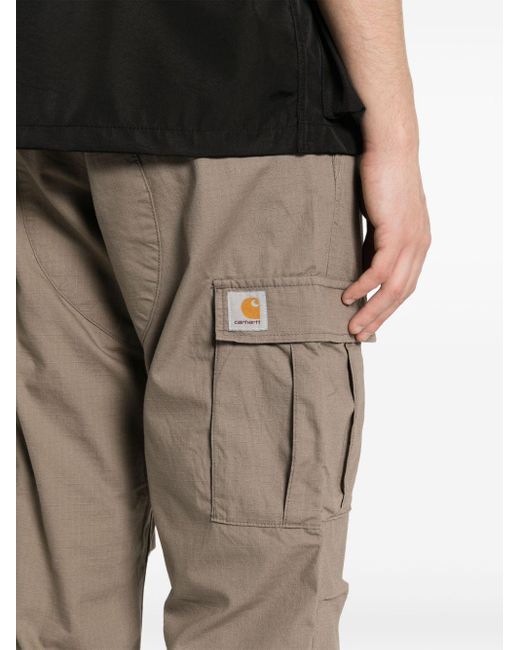 Carhartt Natural Aviation Trousers Beige In Cotton for men