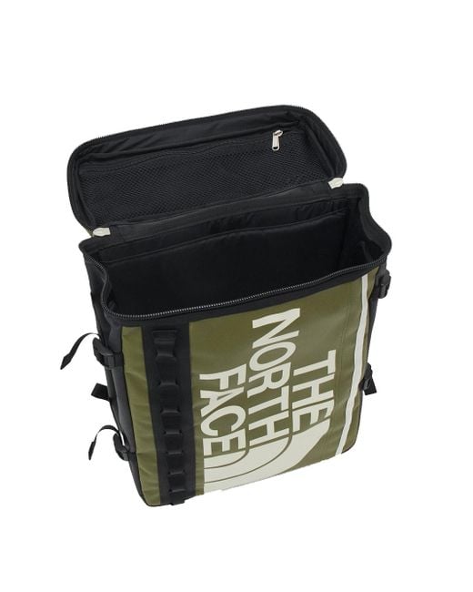 The North Face Green Base Camp Fuse Box Backpack Olive And Black In Polyester