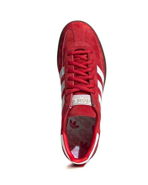 adidas Handball Spezial Sneakers Red In Suede | Lyst