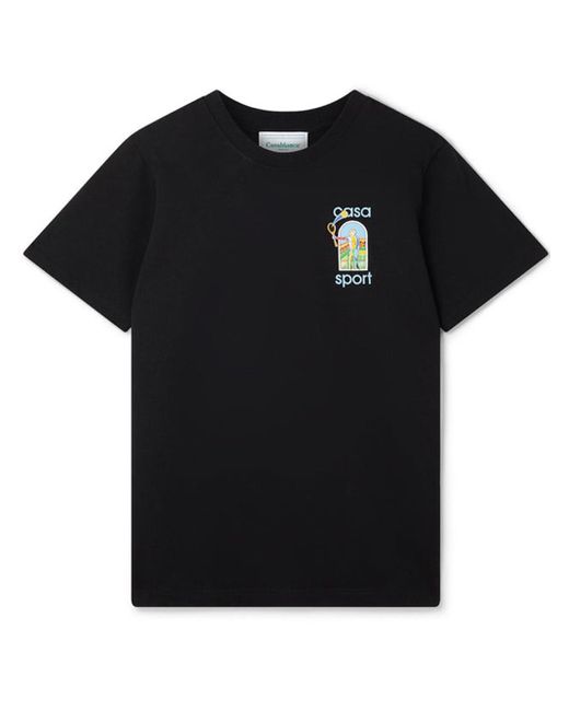 Casablancabrand Black Le Jeu Colore T-Shirt for men