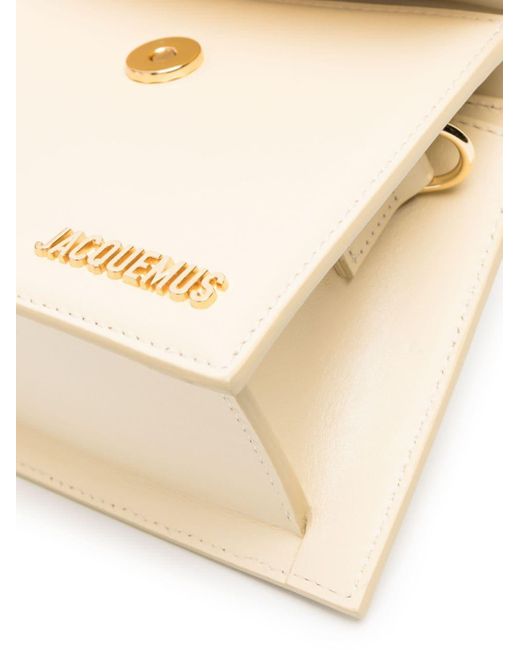 Jacquemus White Le Chiquito Moyen Bag Ivory In Leather
