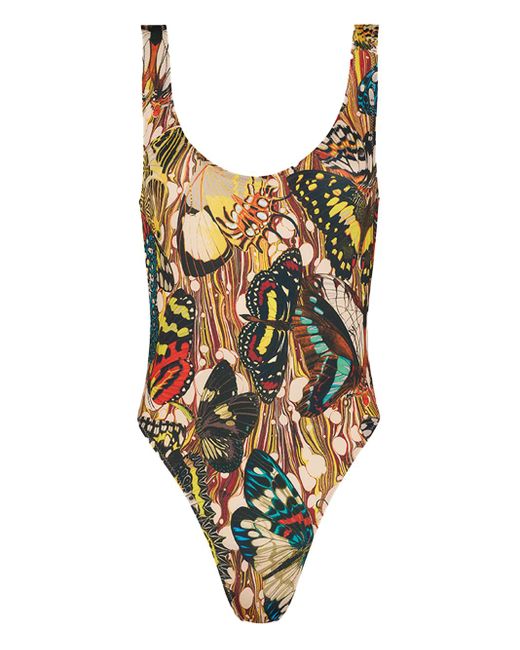 Jean Paul Gaultier Swimsuit Papillo Multicolor In Polyester