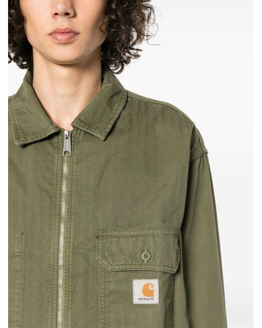 Carhartt Green Rainer Shirt Jacket for men