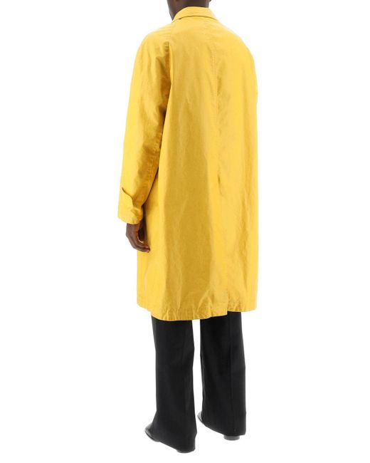 Maison Margiela Yellow Trench Coat for men