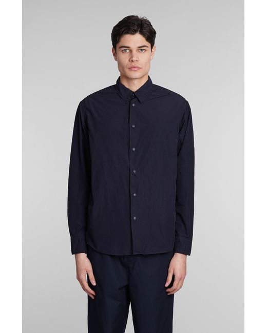 Aspesi Blue Long-sleeve Buttoned Shirt for men