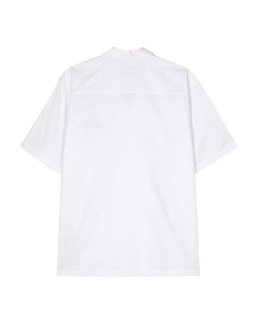 Carhartt White S/s Delray Logo-embroidered Shirt for men