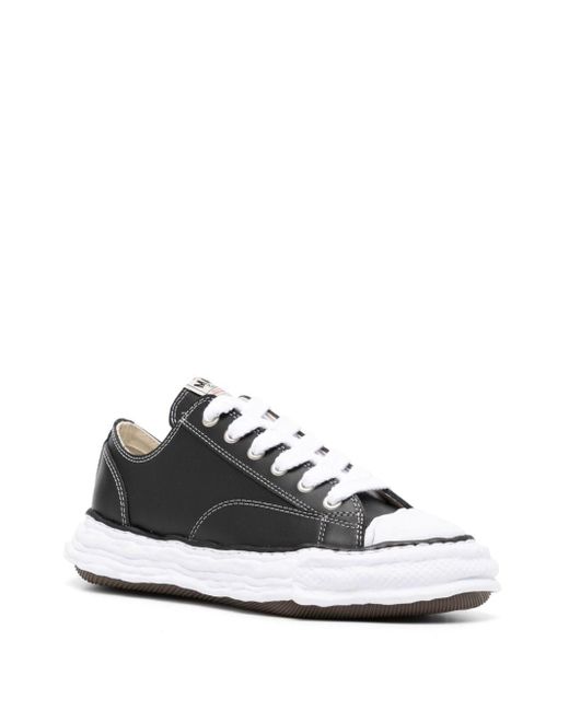 Maison Mihara Yasuhiro White Peterson 23 Low Sneakers Black In Leather for men