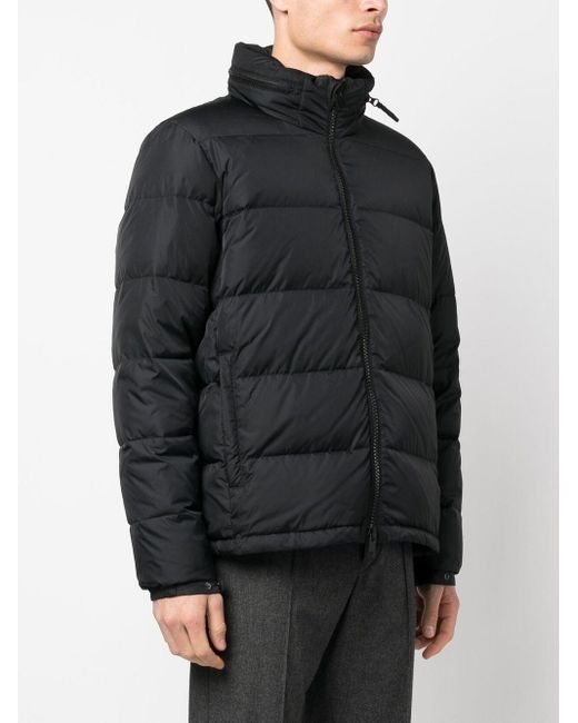 Aspesi Black Zipped-up Padded Jacket for men