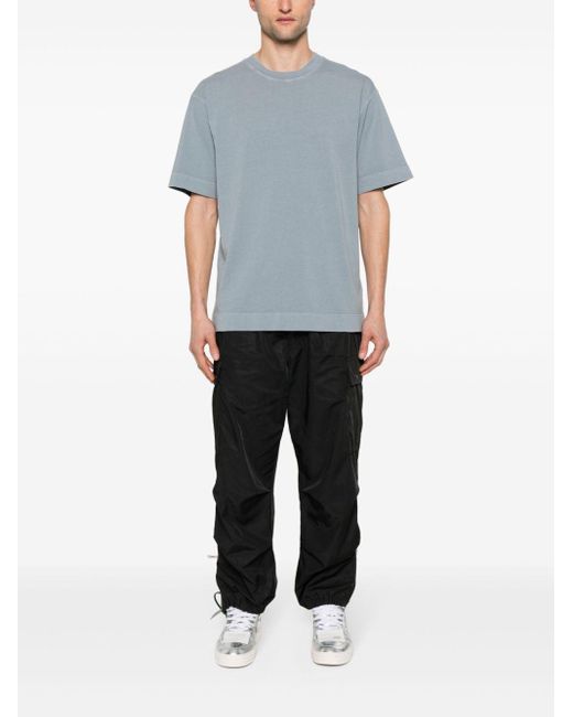 Dries Van Noten Blue Oversized T-shirt Grey In Cotton for men