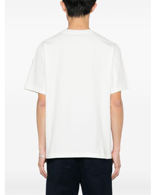 KENZO White Drawn Varsity T-Shirt for men