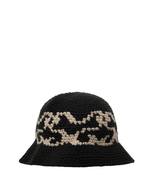 STUSSY KNIT BUCKET HAT 黒 ハット | discovermediaworks.com