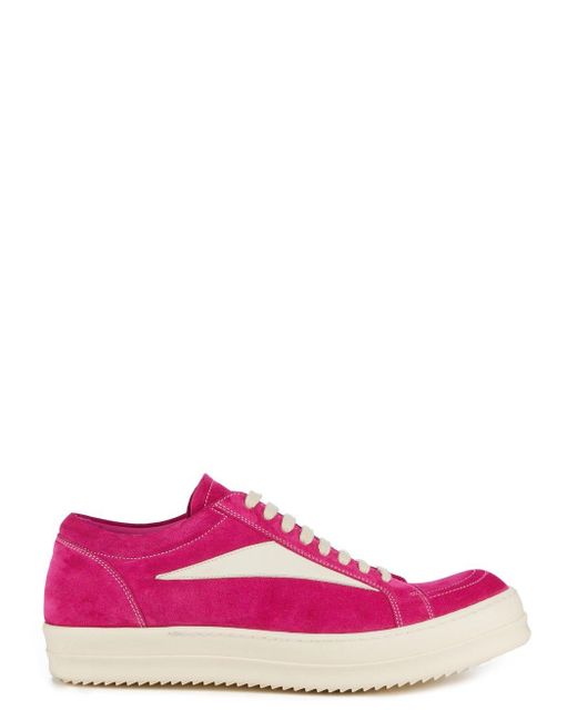 Rick Owens Vintage Sneaks Low Top Sneaker in Pink for Men | Lyst