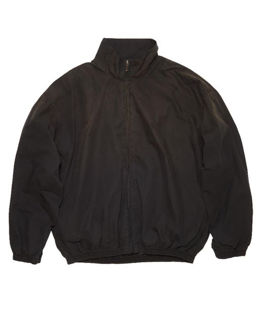 Acne Logo Zipper Jacket Black In Cotton for men