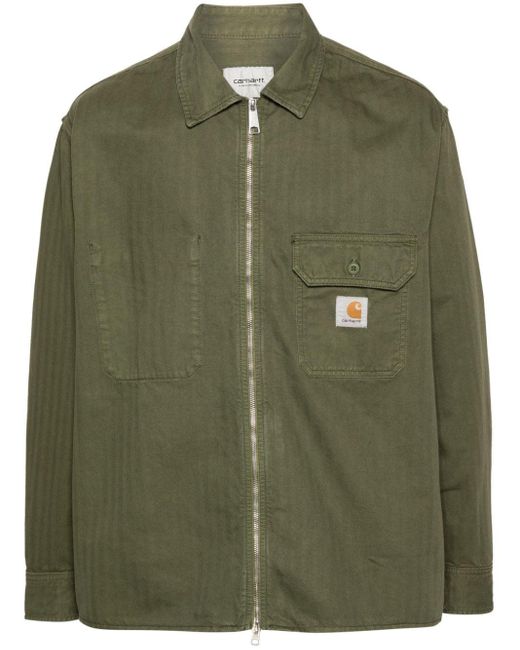 Carhartt Green Rainer Shirt Jacket for men