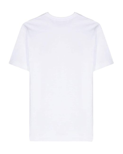COMME DES GARÇONS PLAY Logo T-shirt White In Cotton