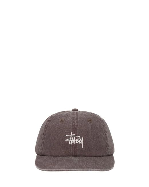Stussy Washed Stock Cap Brown In Cotton