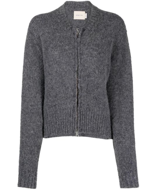 Paloma Wool Baby Zip Sweater Gray In Wool