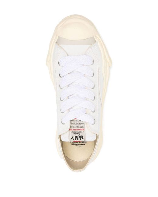 Maison Mihara Yasuhiro White Low-top Canvas Sneakers