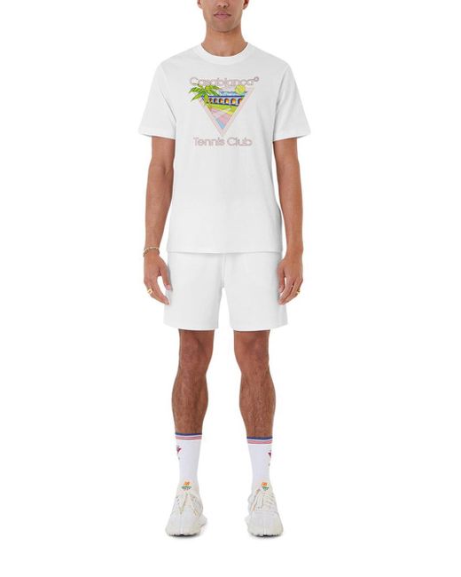 Casablancabrand Tennis Club Icon T-shirt White In Cotton