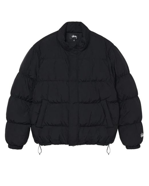 Stussy Ripstop Down Puffer Jacket Black In Polyester in Blue for Men | Lyst