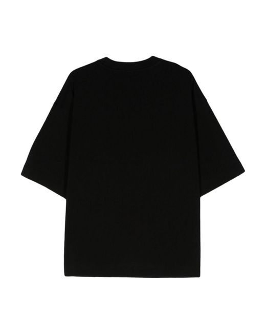 Dries Van Noten Oversized T-shirt Black In Cotton for men